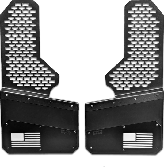 REK-mesh X Merica Universal Offset Mud Flaps - 1 Set = 2 flaps