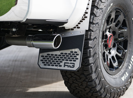 Brushed on Black - REK-mesh Universal Offset Mud Flaps