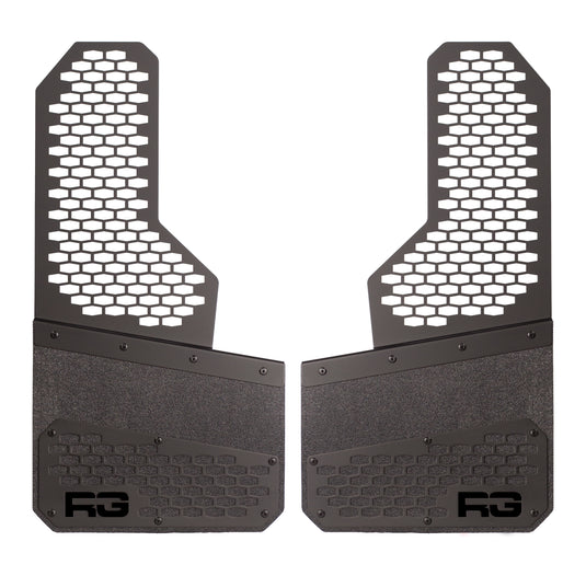 Black on Black - REK-mesh Universal Offset Mud Flaps - 1 set= 2 Flaps