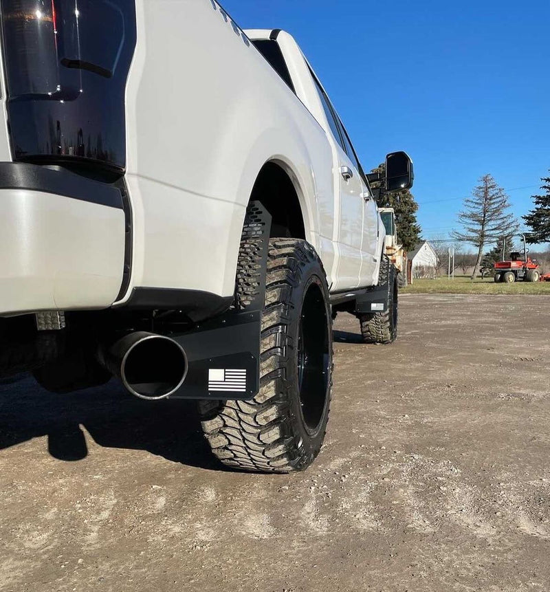 Load image into Gallery viewer, Ram Custom Fitting Rek Mesh X &#39;Merica Mud Flaps
