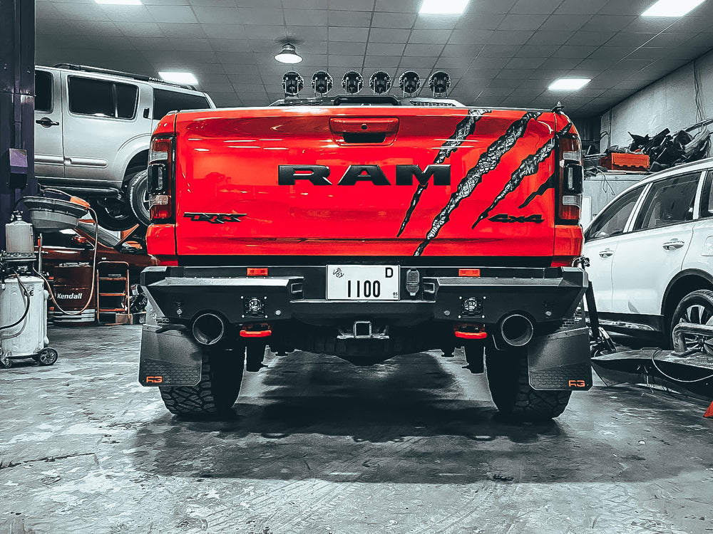 Red Ram TRX in a shop with RekGen flaps