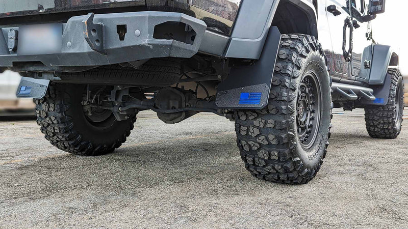 Load image into Gallery viewer, 2020+ Jeep Gladiator (JT) Merica Mud Flaps
