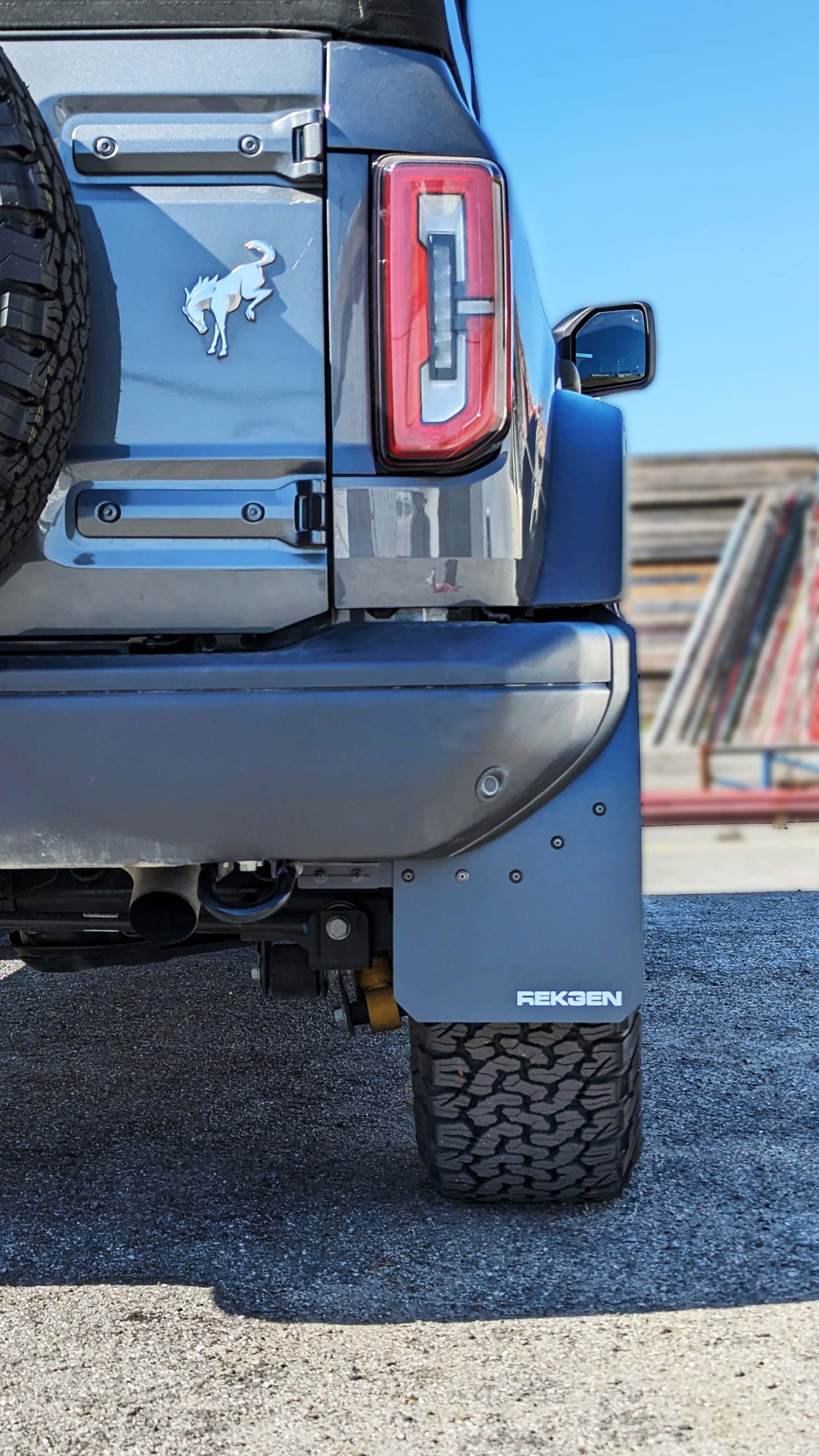 Bronco R Trophy 2021+ Ford Bronco Trophy Sport Mud Flaps – REK GEN Vehicle Protection