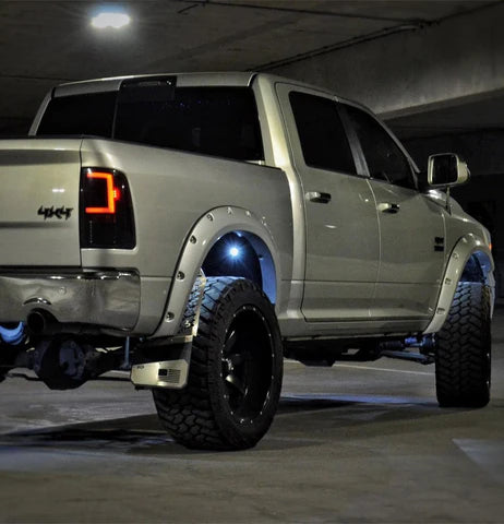 REK-mesh X Merica Universal Offset Mud Flaps - 1 Set = 2 flaps