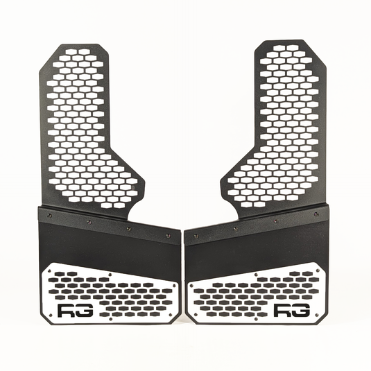 Black Rekmesh Brackets with White mesh plates.