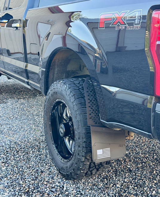 REK-mesh X Merica Universal Offset Mud Flaps - 1 Set = 2 flaps