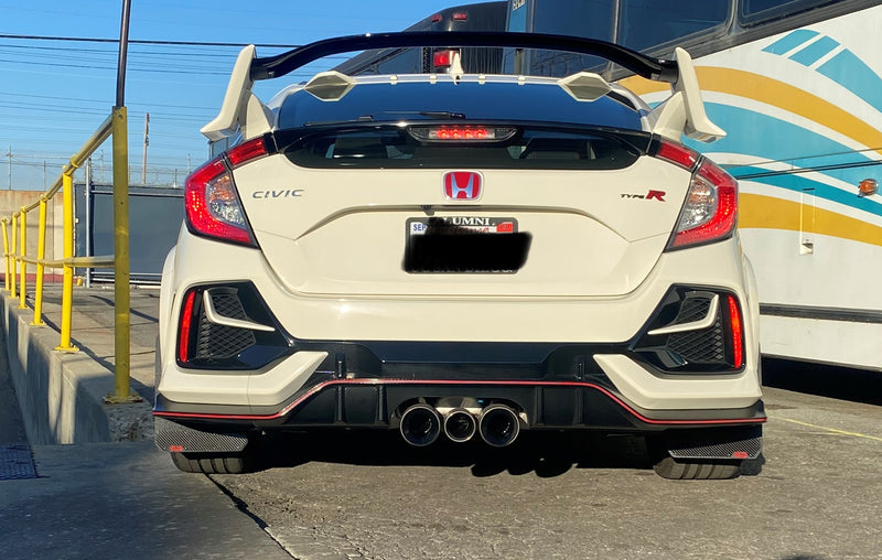 Load image into Gallery viewer, 2017+ Honda Civic Type R Carbon Edition Rally Mud Flaps
