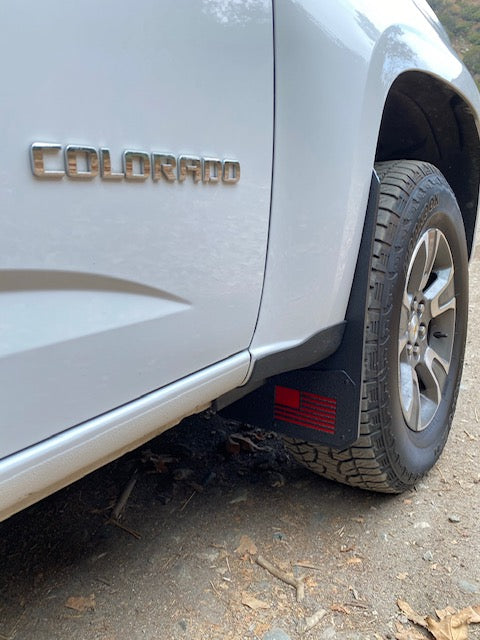 Load image into Gallery viewer, GMC Canyon/Chevy Colorado Merica Mud Flaps
